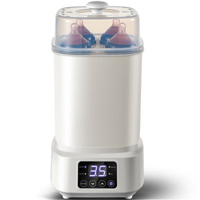 Stérilisateur et séchoir de bouteille, stérilisateur de bouteille de vapeur électrique compact, désinfectant de bouteille pour biberons, sucettes, pièces de pompe