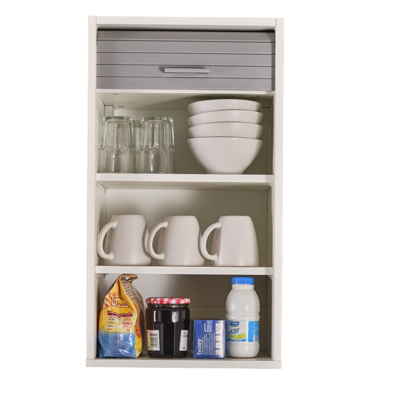Atakan 72cm Kitchen Pantry, White/Aluminum