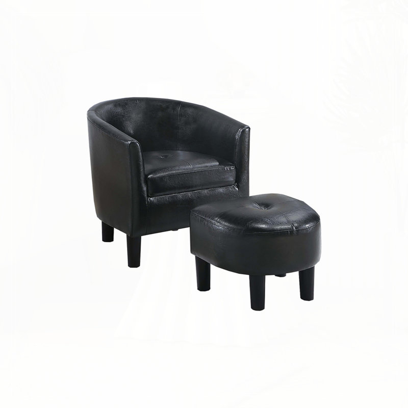 Chaise d'appoint et repose-pieds