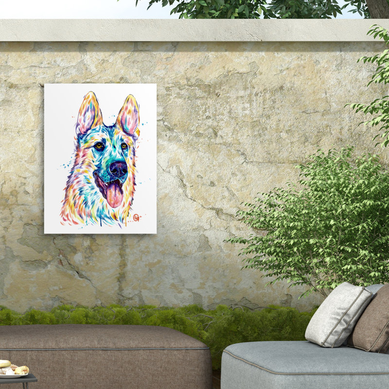 Toile d'extérieur berger allemand Lisa Whitehouse, H 14 po x l 19 po