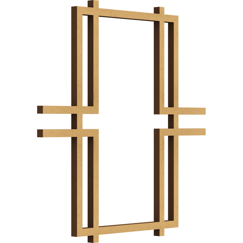 Panneaux muraux en bois Granby, Noyer, H 7 3/8 po x l 7 3/8 po x P 1/4 po