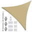 Toile d'ombrage triangulaire Colourtree avec trousse de quincaillerie d'installation-58148944-92296159