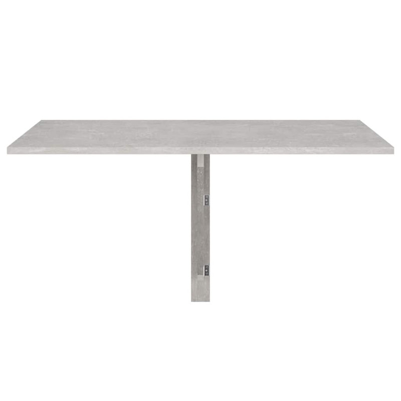Terraza Folding Wall Table 100x60x56 cm Engineered Wood, Concrete Grey