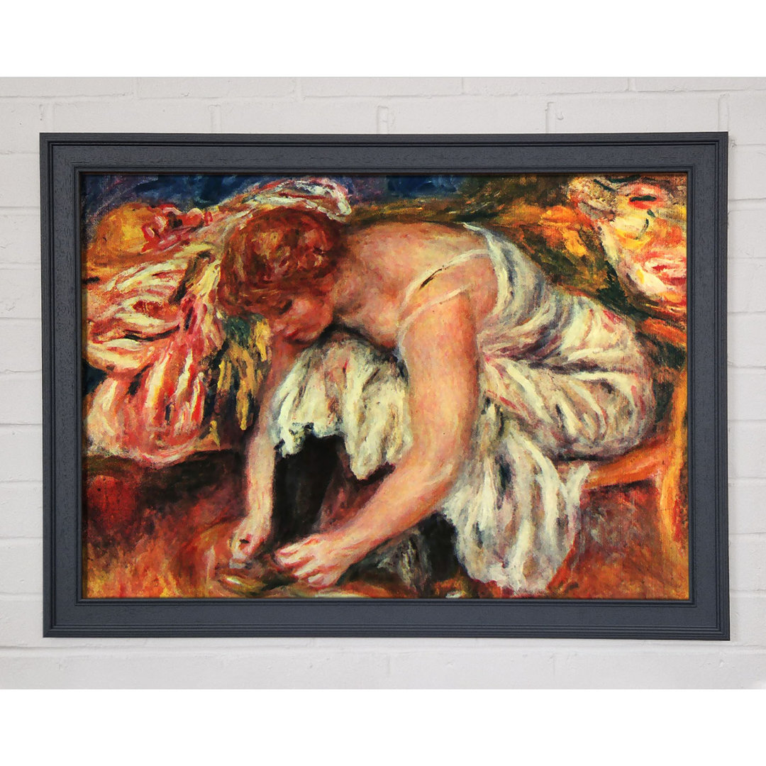 Gerahmtes Leinwandbild Woman Shoe Syndicate von Renoir