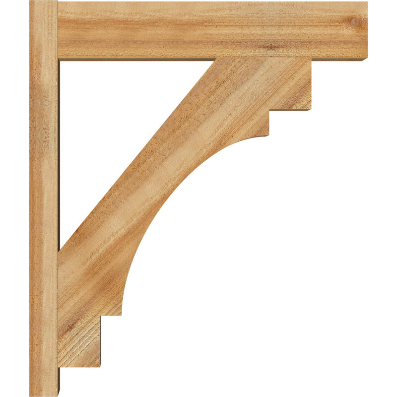 Persienne en bois Merced Block Rustic Timber, P 24 po x H 28 po, Sapin Douglas de 8 po (sciage brut)