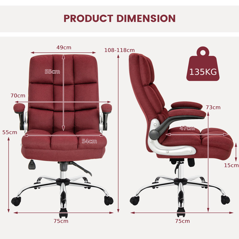 Melahni Linen Executive Chair