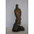 Hawk on a Rock bronze statue - Size: 12"L x 9"W x 22"H.