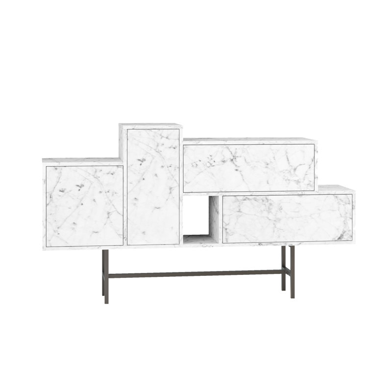 160Cm Console Table Versatile and Stylish Home Accessory, Carrara