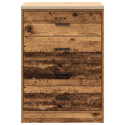 Solid Wood Single Storage Cabinet ( 85cm H x 60cm W x 51cm D)
