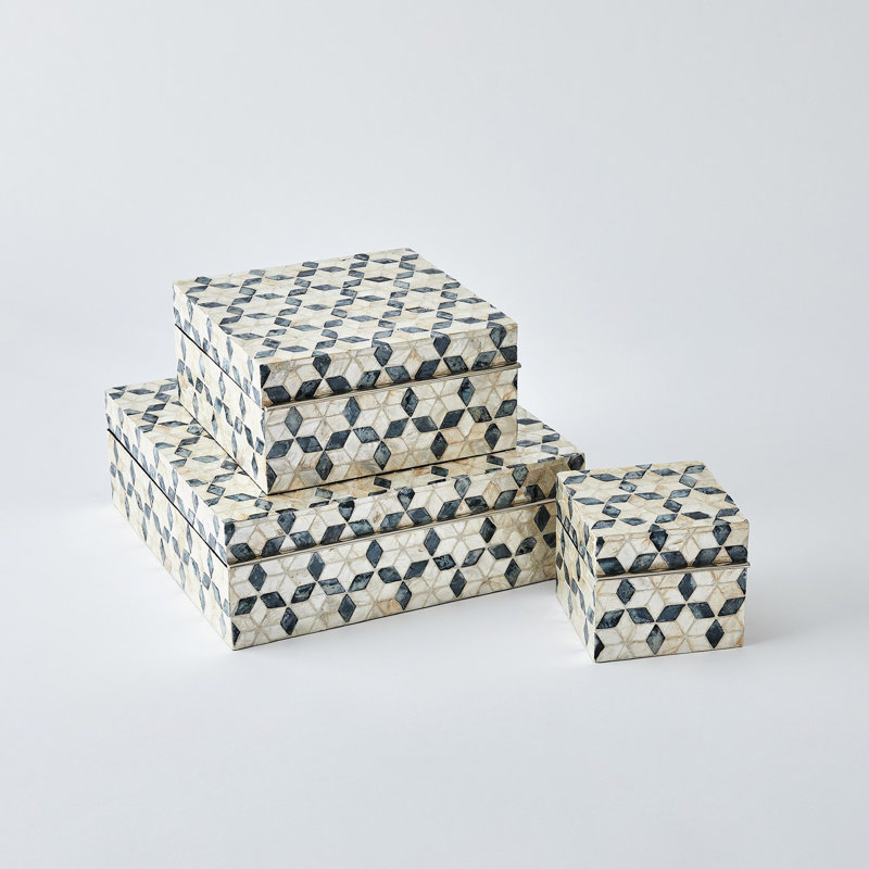 Handmade Decorative Box, 4.5" H x 13" W x 13.25" D