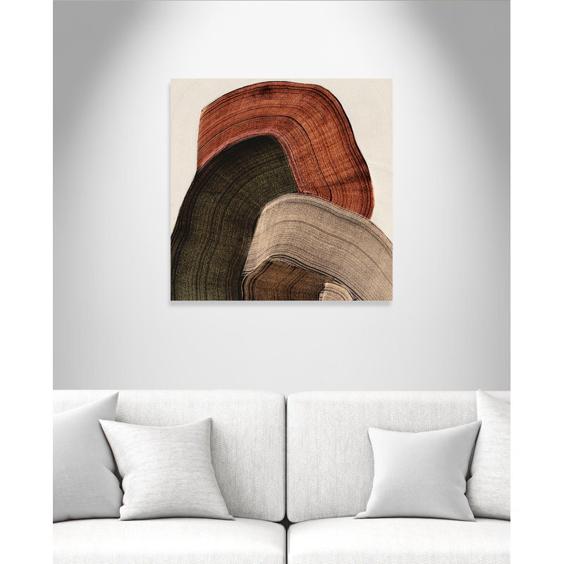 «Folded Earth I Print» par , 30'' W x 30'' H, Wrapped Canvas, Sans cadre