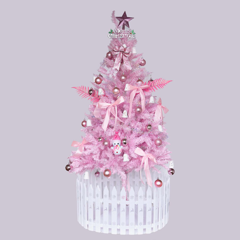 Arbre de Noël 6 pi rose