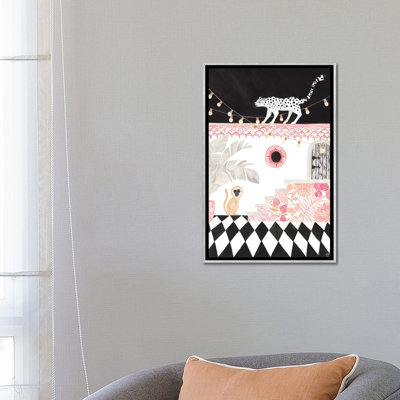 Art sur papier leopard et singe