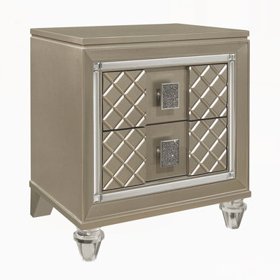 Modern Nightstand with Drawers