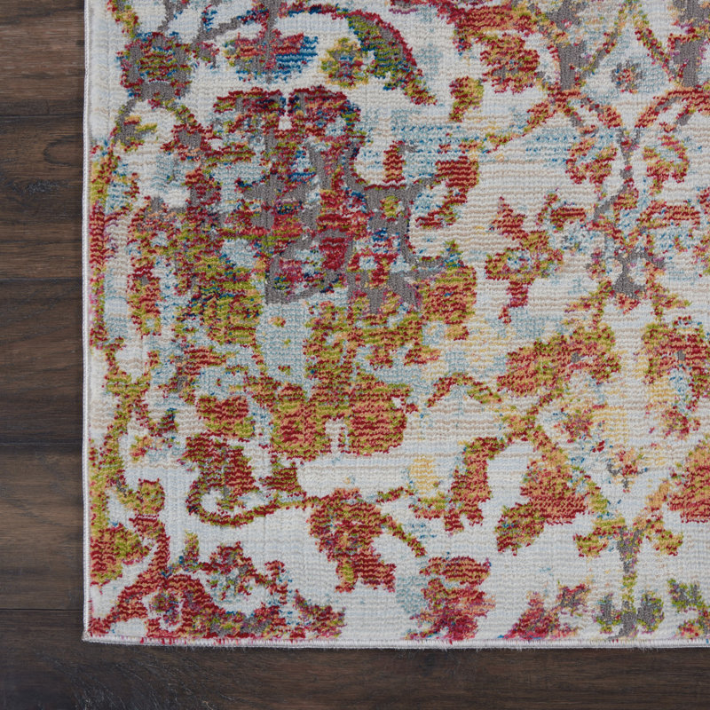 Larissa Floral Area Rug, Rectangle 122 x 183cm