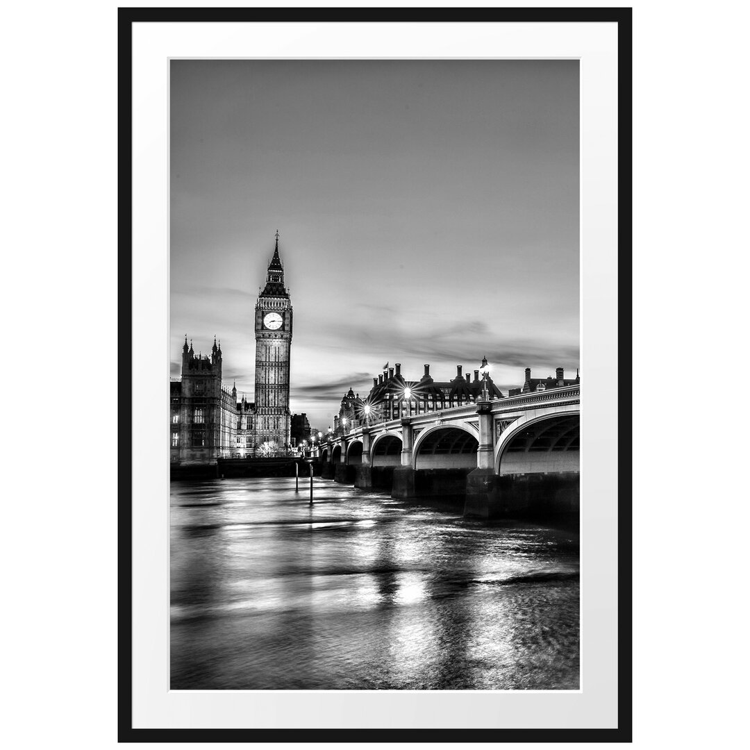 Gerahmtes Poster Westminster Bridge Big Ben