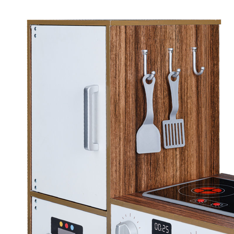 Little Chef Palm Springs Classic Kids Play Kitchen with 6 Accessories