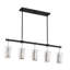 Luminaire suspendu linéaire à 5 lumières pour îlot de cuisine Cearley-183027309