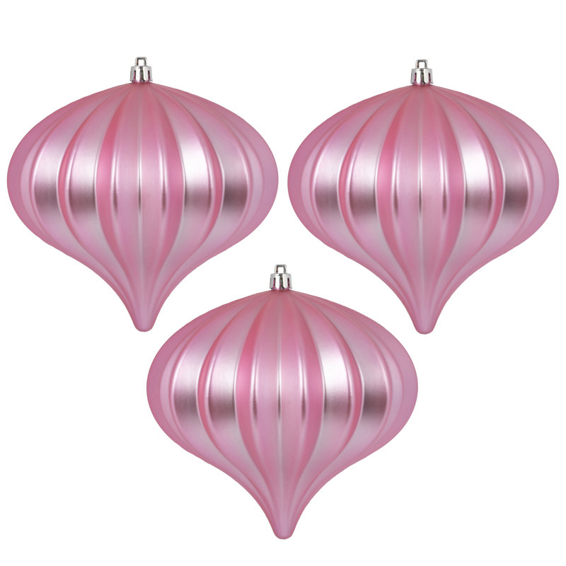 Ornement de Noël 5,7 po UV, Rose mat