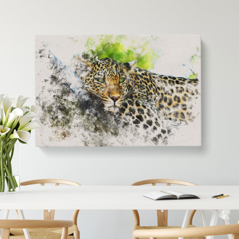 Leopard Vol.2 - Wrapped Canvas, 40cm H x 60cm W x 3cm D