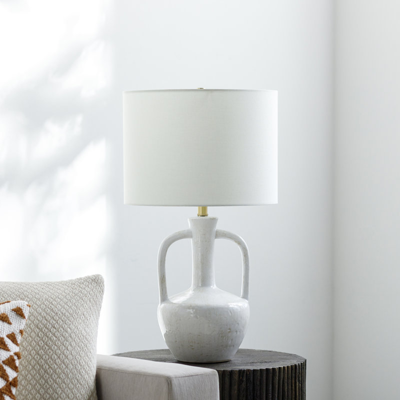 Lampe de table en céramique Argentine, Blanc