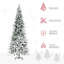 Arbre de Noël artificiel pin enneigé 9 pi avec branches réalistes et 1159 pointes, vert