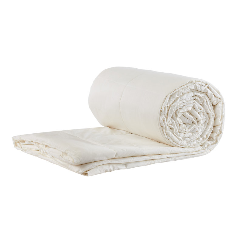 Édredon en coton blanc cassé , Édredon simple