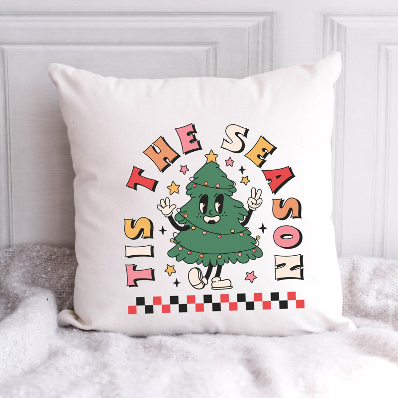 Christmas_3 Reversible Throw Pillow, 14" x 14"