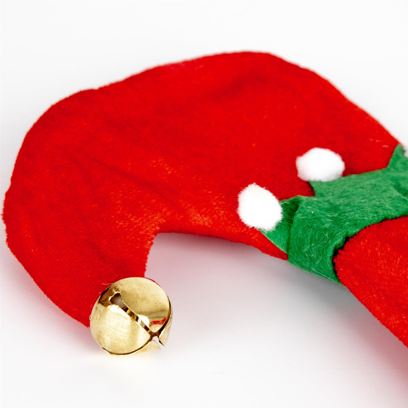 Elf Legs Christmas Hat with Jingle Bells for Festive Parties and Holiday Fun
