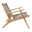 Mal Acacia Solid Wood Outdoor Lounge Chair