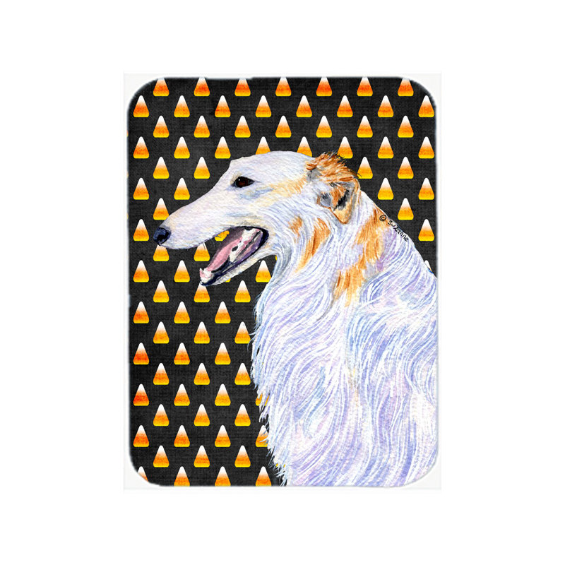 Planche à découper en verre caroline trésors barzoï Halloween Candy Corn