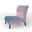 Fauteuil de chambre rembourré Purple Rock Landscape III - Shabby Elegance
