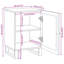 Solid Wood Bathroom Cabinet
