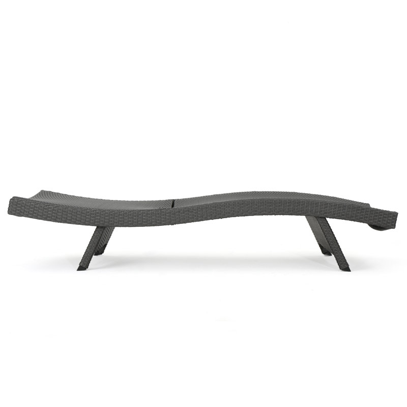 Chaise longue inclinable Blaise, Mélange de bruns, 2