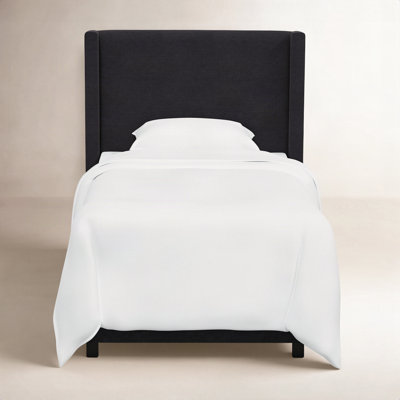 Hanson Upholstered Wingback Bed