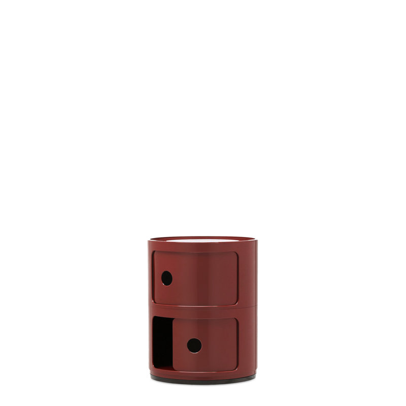 Componibili 2 Drawer Storage Drawer, Burgundy