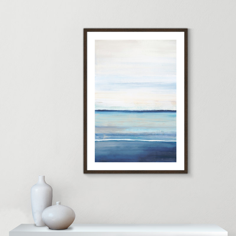 Distant Whispers by Filippo Ioco, Walnut Wood Framed Paper, 35.5" H x 25.5" W x 0.75" D