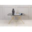 Lancaer 80cm Glass Top Console Table-730068322-730068323