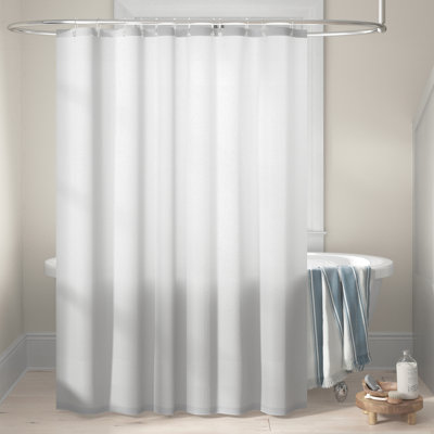 Rideau de douche simple en coton Westerfeld