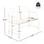 Banc de jardin Sunnydaze - blanc-559439991