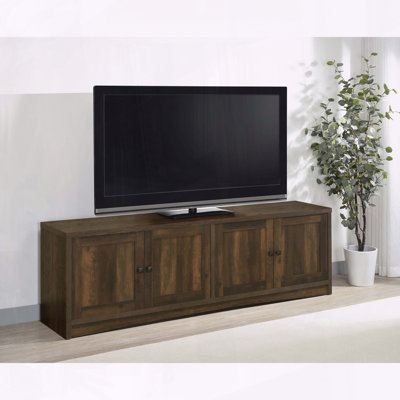 Meuble télé 4 portes en bois d'ingénierie avec tablettes réglables Lunetta