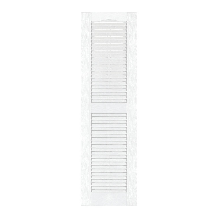 Custom Louvered Shutter with Cathedral Top