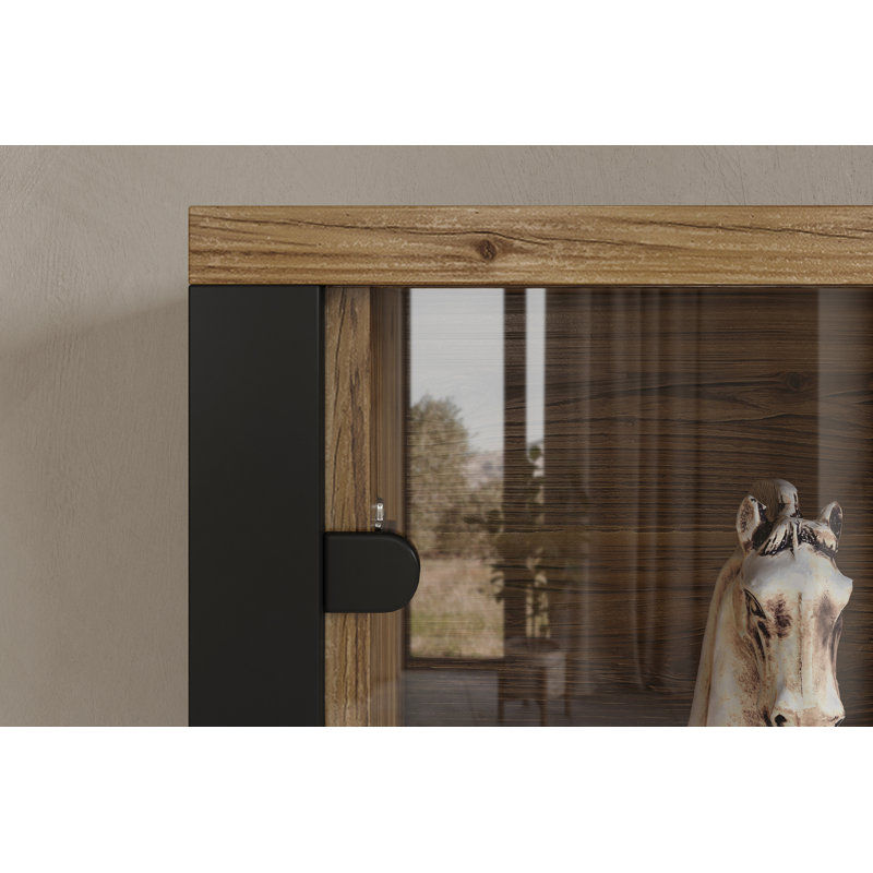 Montvale 220cm Sideboard, Black Matte