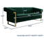 Kevionna 83.86'' Velvet Sofa-2006897436
