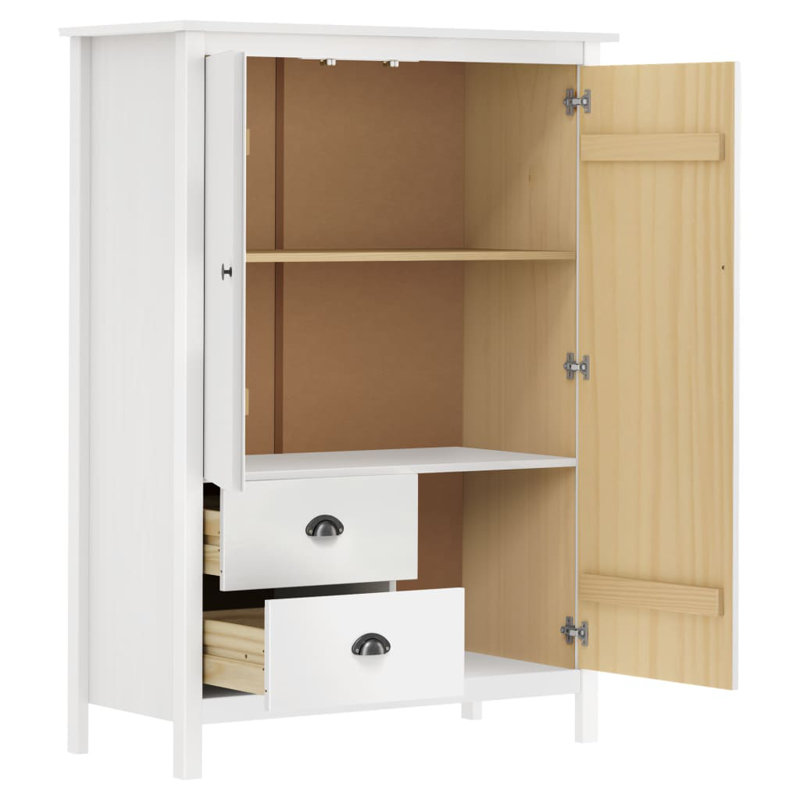 Gaughan 2 Door Solid Wood Wardrobe