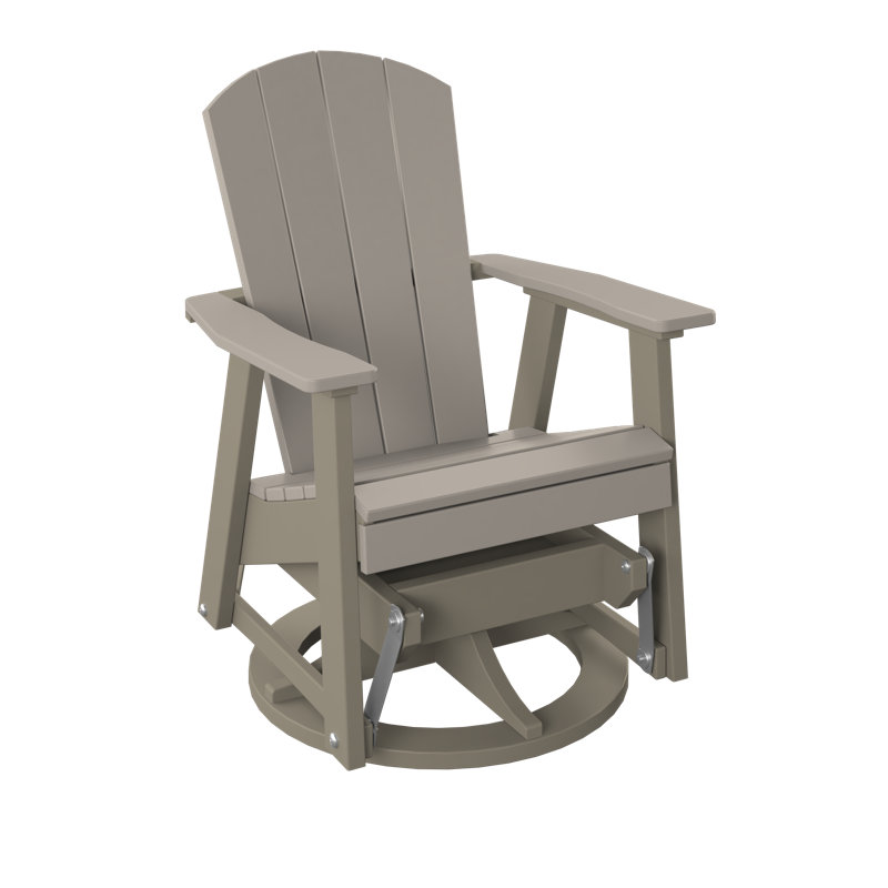  Fauteuil pivotant. Sable et bois patiné, Sable / bois patiné
