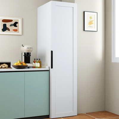 Armoire de rangement 62,8 po avec 5 tablettes suspendues