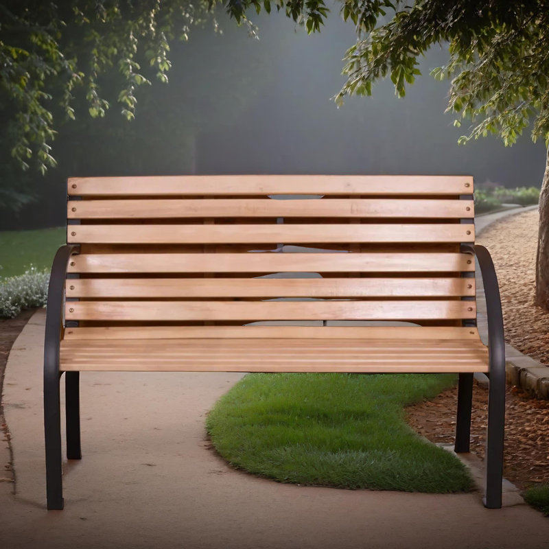 Slatted 3 Seater Outdoor Garden Bench