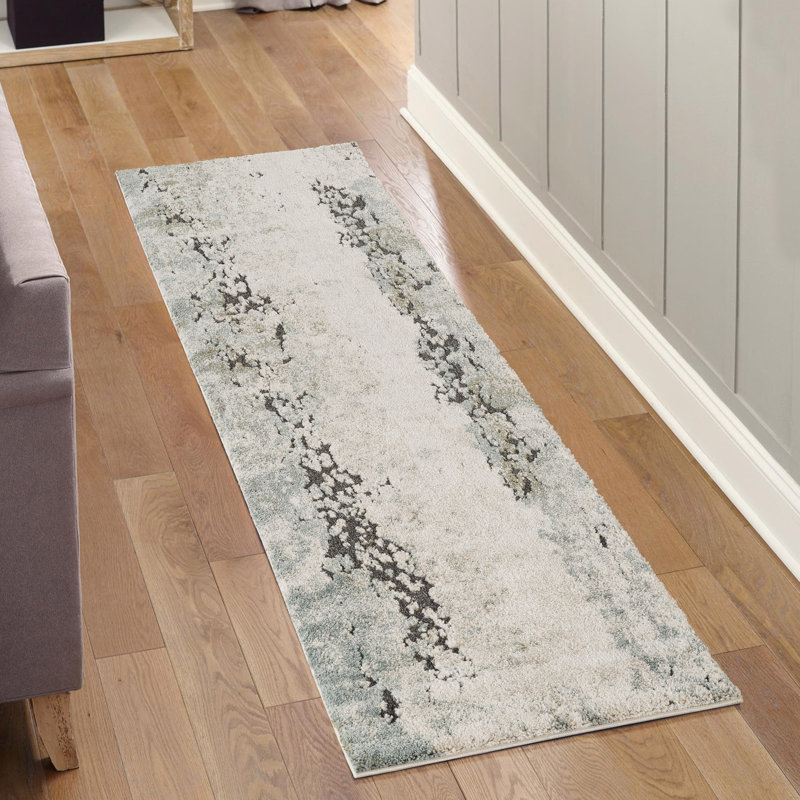 Essence Living Room Area Rug Oragnic Abstract Design Thick Cut-Shrink Pile Soft Modern Carpet with Jute Backing Contemporary Hallway Indoor Rug, Sage