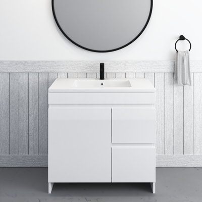 Waelyn 36'' Single Bathroom Vanity with Acrylic Top